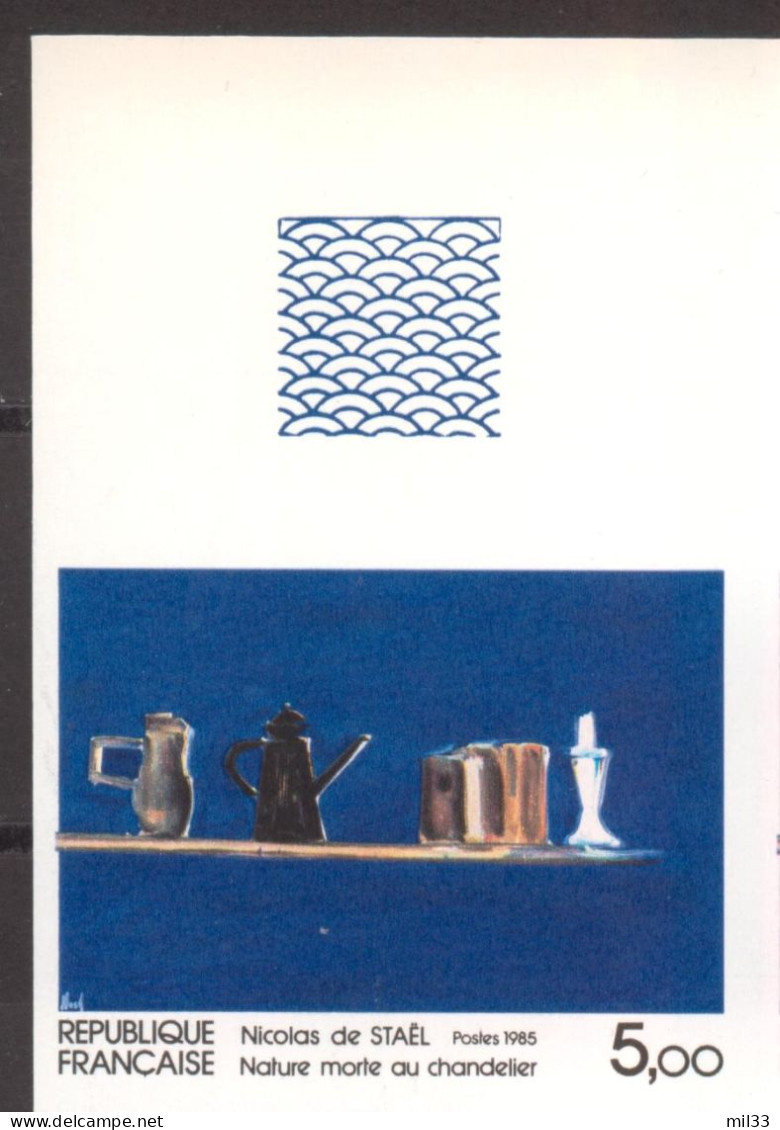 Série Artistique Nicolas De Staël De 1985 YT 2364 Bord De Feuille Sans Trace De Charnière - Zonder Classificatie