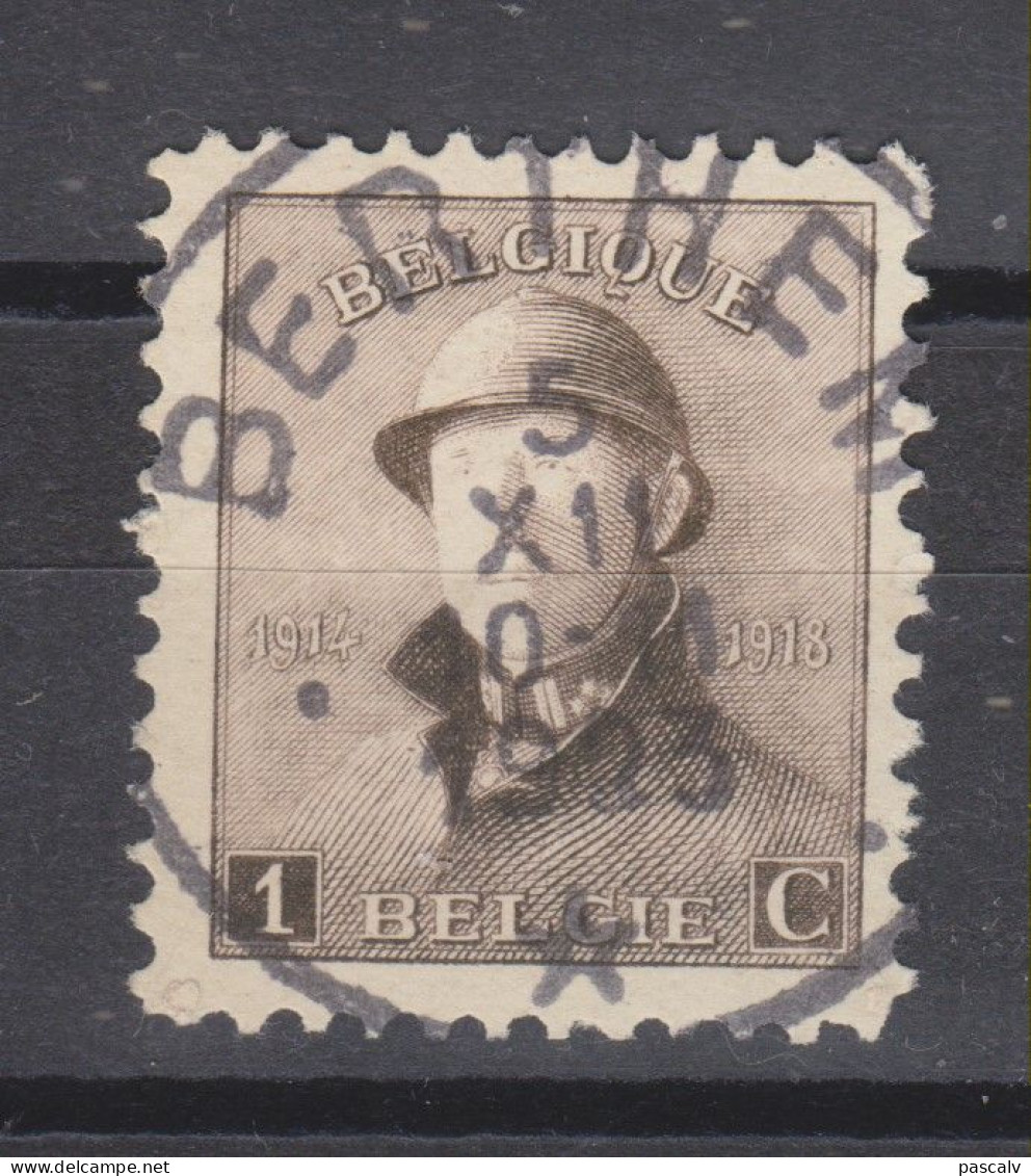 COB 165 Oblitération Centrale étoile * BERTHEM * - 1919-1920 Roi Casqué