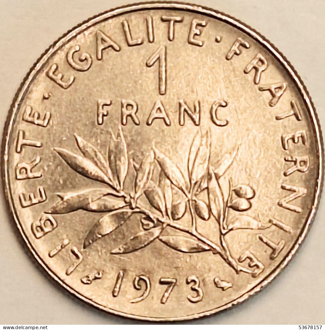 France - Franc 1973, KM# 925.1 (#4317) - 1 Franc