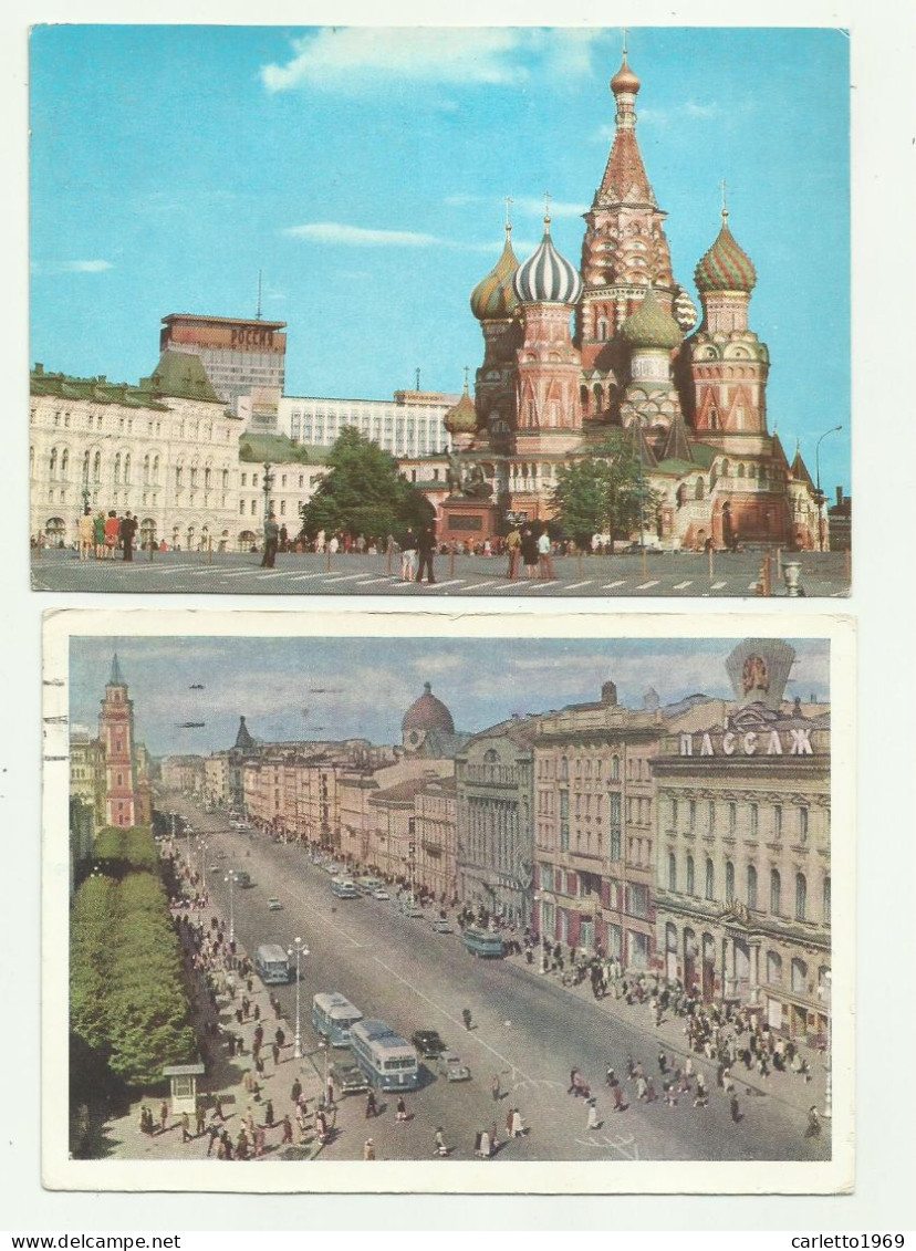 11 CARTOLINE RUSSIA - CCCP - DAL 1960 AL 1980 VIAGGIATE FG - Russia