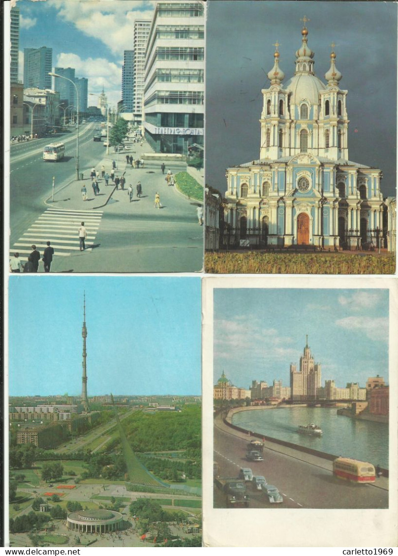 11 CARTOLINE RUSSIA - CCCP - DAL 1960 AL 1980 VIAGGIATE FG - Russia