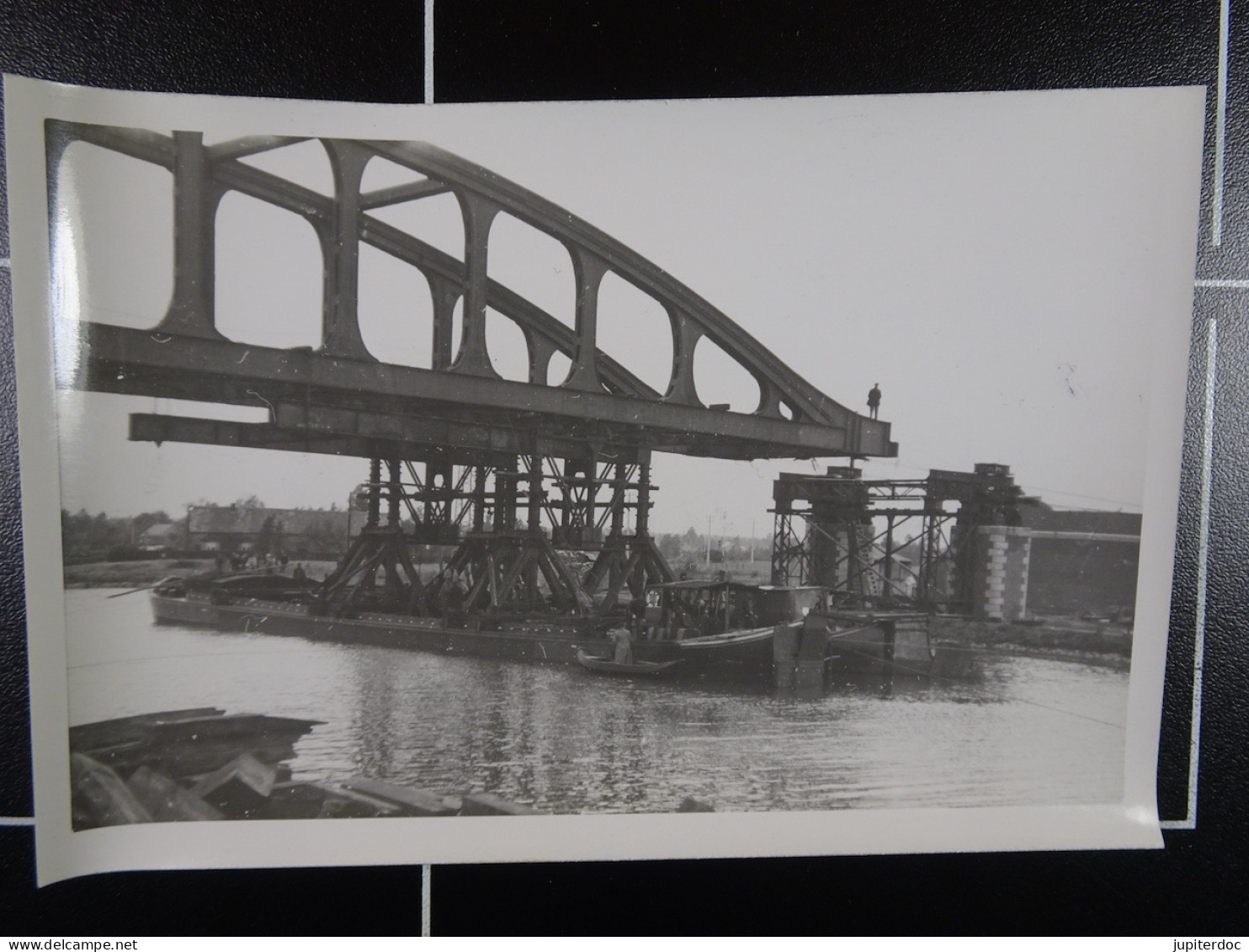 Min.Trav.Pub. Albert Kanaal Lanceeren Van De Nieuwe Brug Te Stokrooi 8-10-42  /10/ - Orte