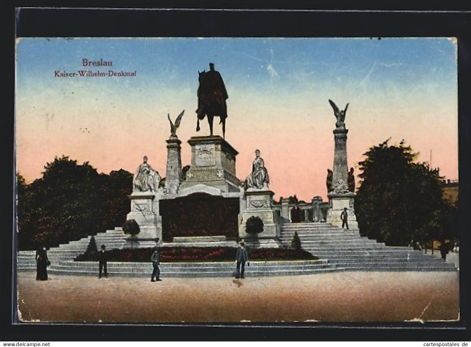 AK Breslau, Kaiser-Wilhelm-Denkmal  - Schlesien