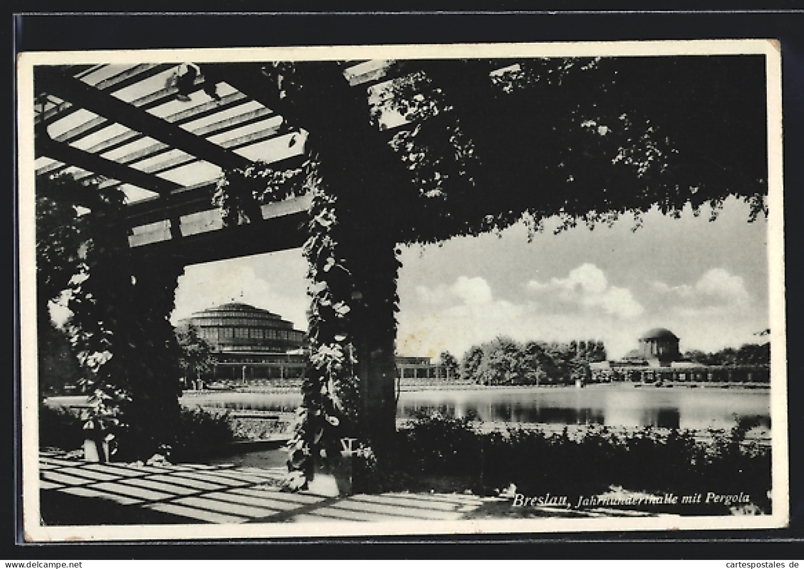 AK Breslau, Jahrhuunderthalle Mit Pergola  - Schlesien