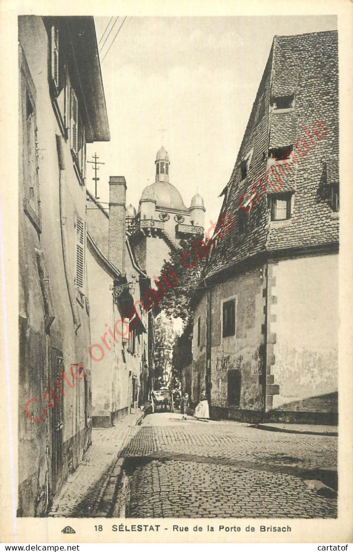 67.  SELESTAT .  Rue De La POrte De Brisach . - Selestat