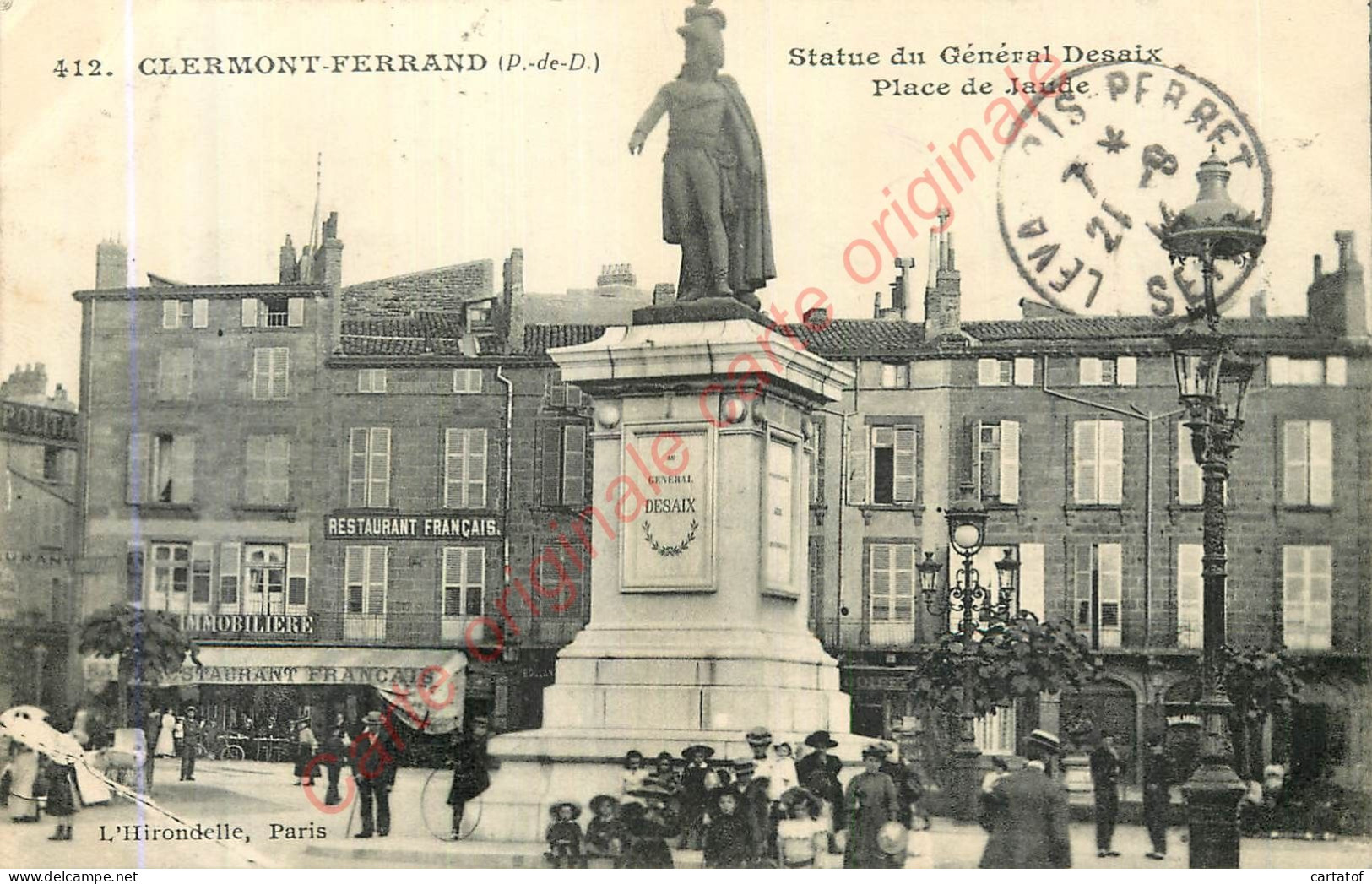 63.  CLERMONT FERRAND .  Statue Du Général Desaix Place De Jaude . - Clermont Ferrand