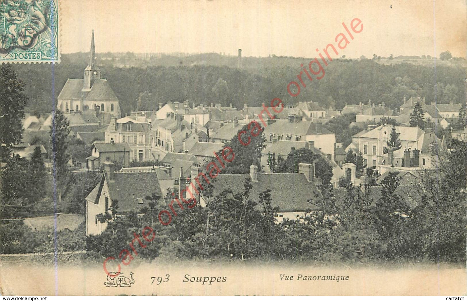 77.  SOUPPES .  Vue Panoramique . - Souppes Sur Loing