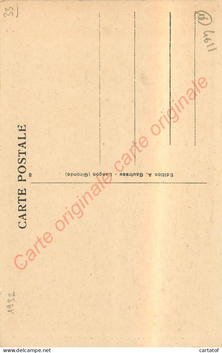 33.  SAINT MACAIRE .  Porte Rendesse . Rue Amiral Courbet . CPA Animée ; - Sin Clasificación