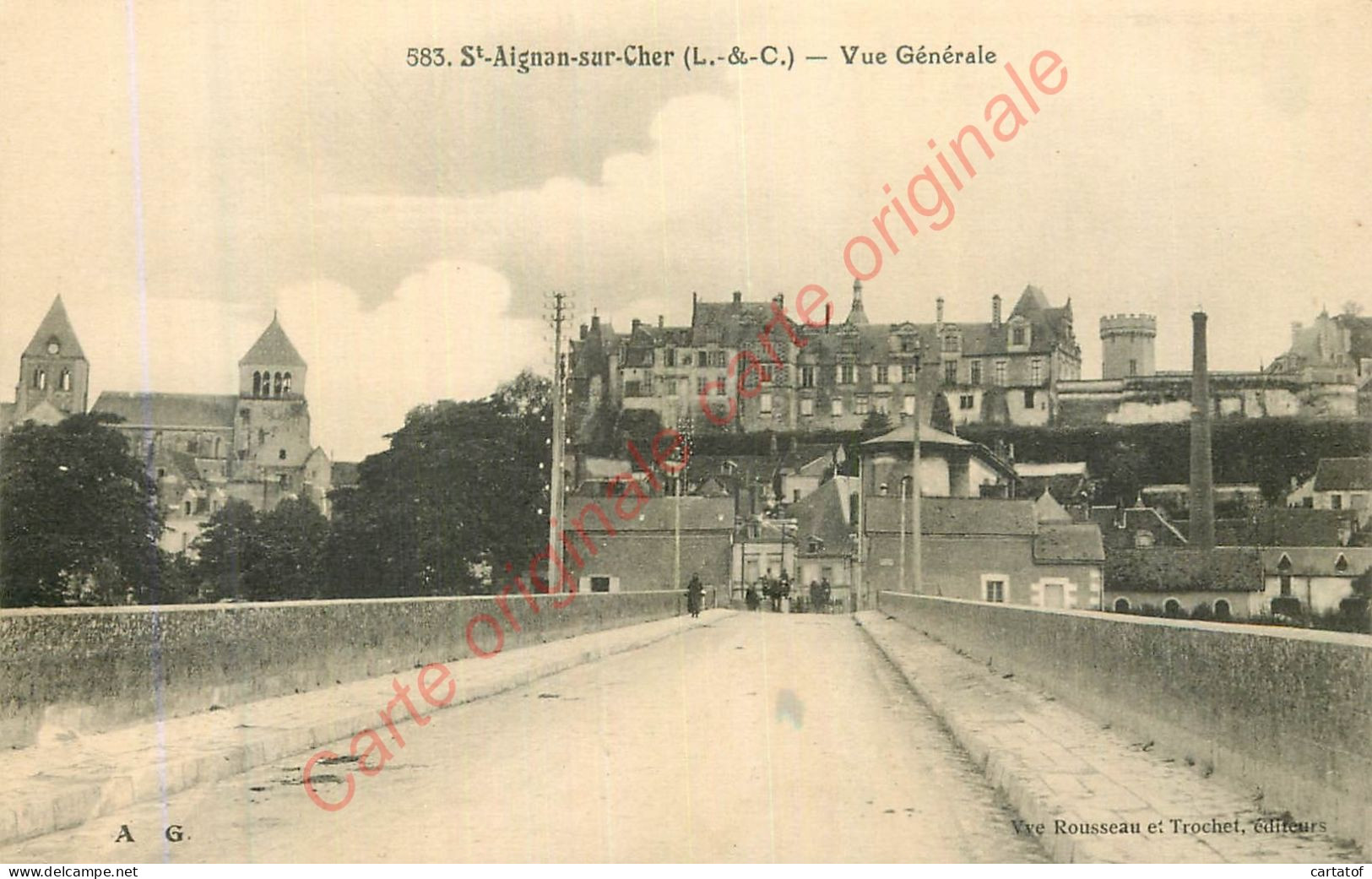 41.  SAINT AIGNAN SUR CHER .  Vue Générale . - Saint Aignan