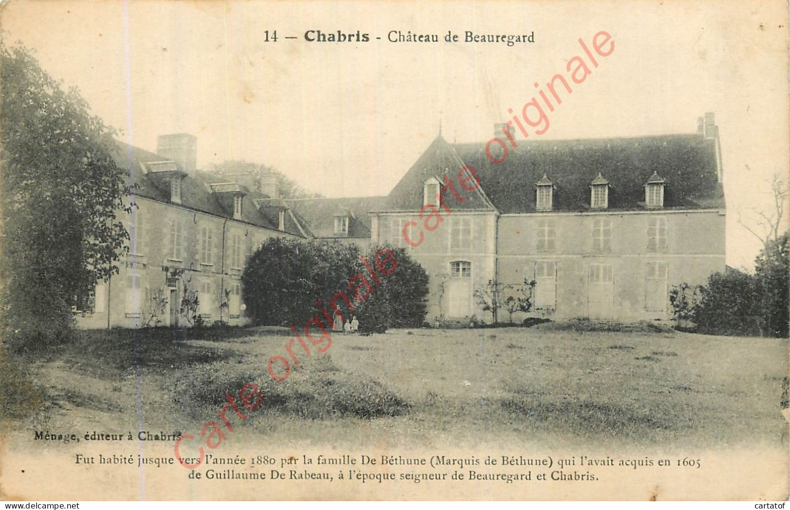 36.  CHABRIS . Château De Beauregard . - Sin Clasificación