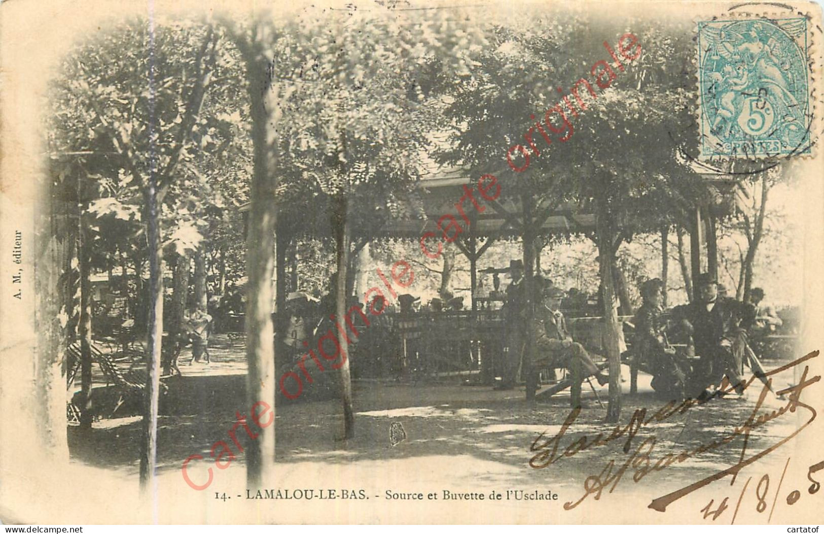 34.  LAMALOU LE BAS .  Source Et Buvette De L'Uscalde . - Lamalou Les Bains