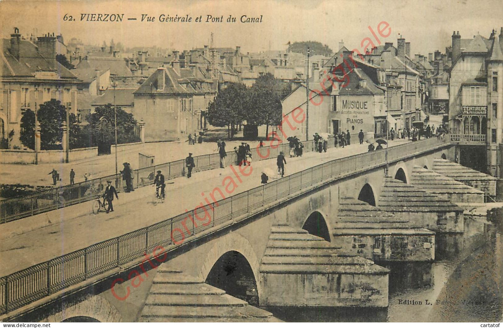 18.  VIERZON .  Vue Générale Et Pont Du Canal . - Vierzon