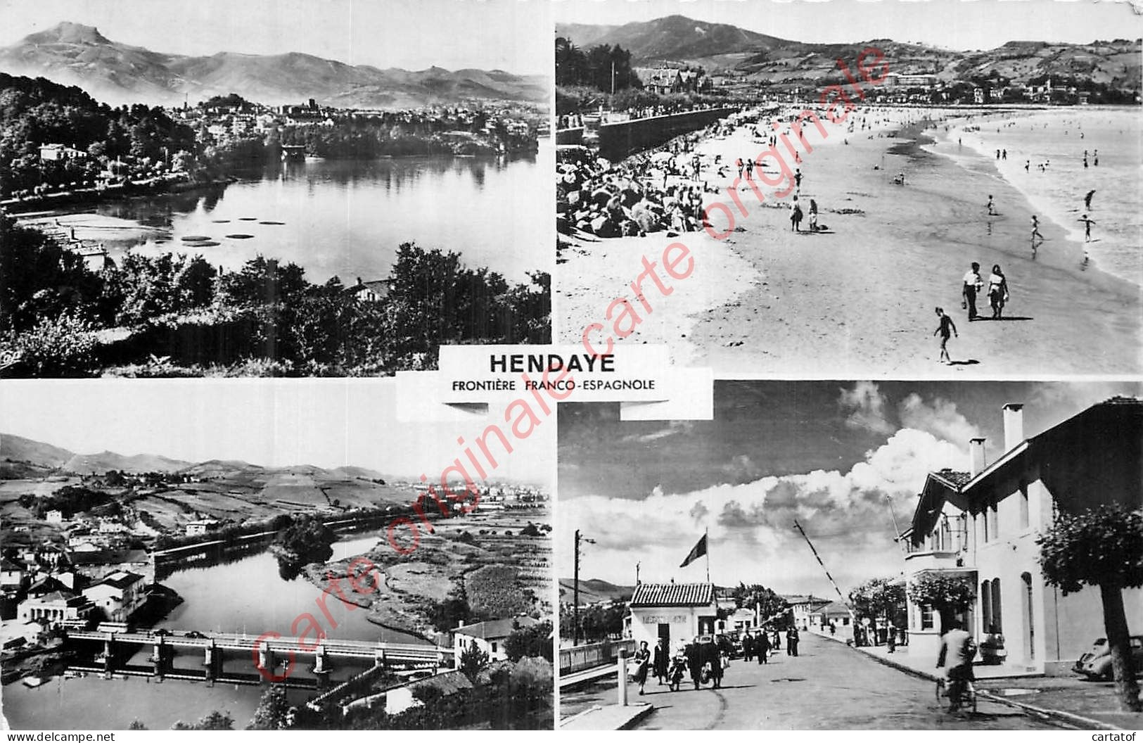 64.  HENDAYE .  CP Multivues . - Hendaye