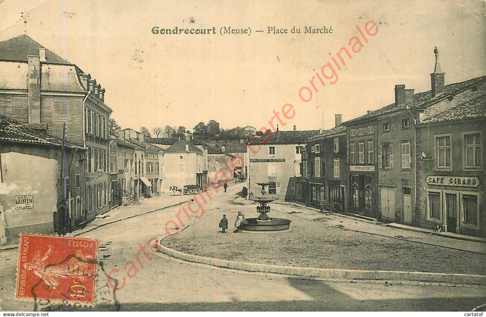 55.  GONDRECOURT . Place Du Marché . ( Café GIRARD ) . - Gondrecourt Le Chateau