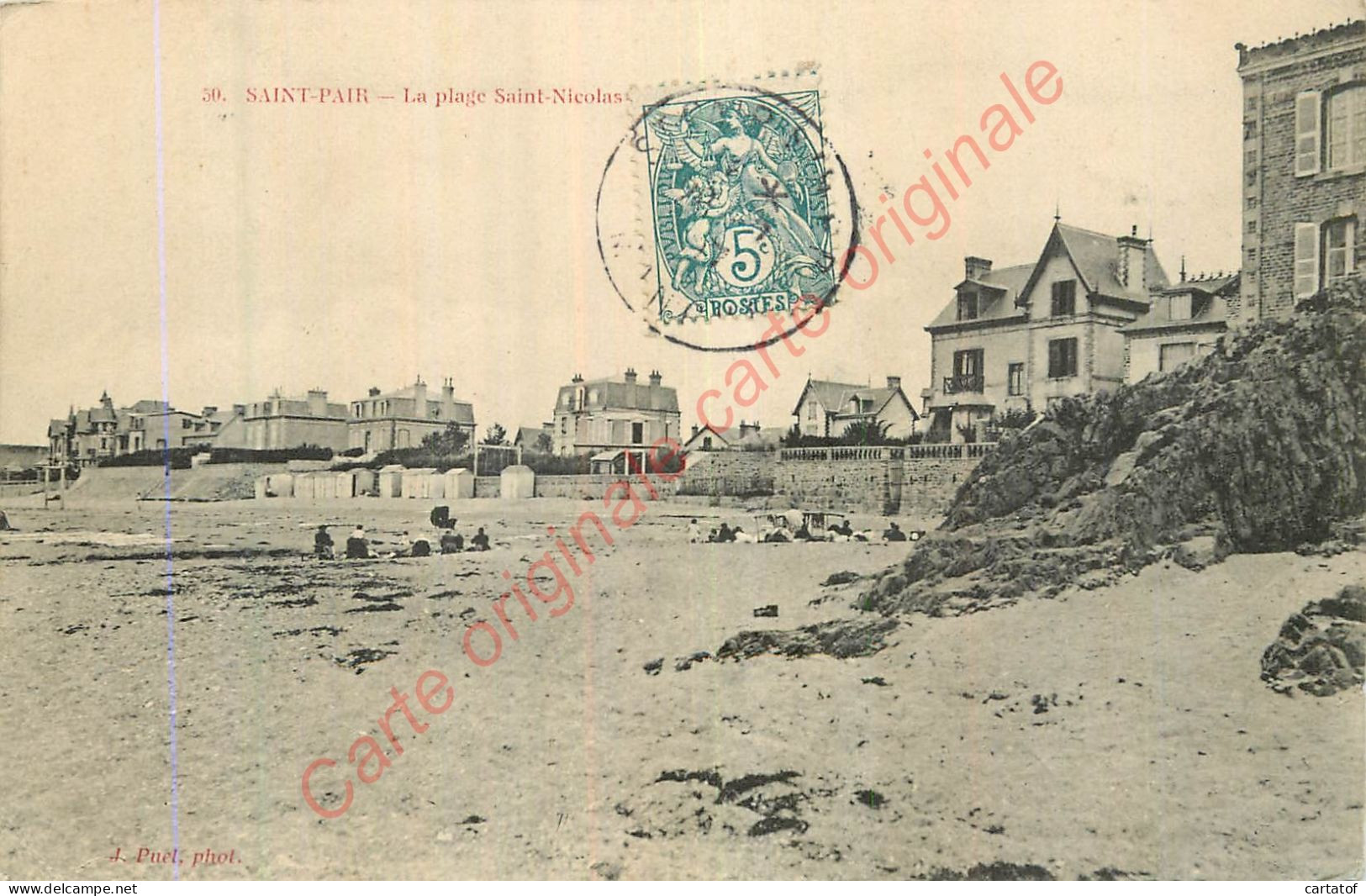 50.  SAINT PAIR SUR MER .  La Plage St-Nicolas . - Saint Pair Sur Mer