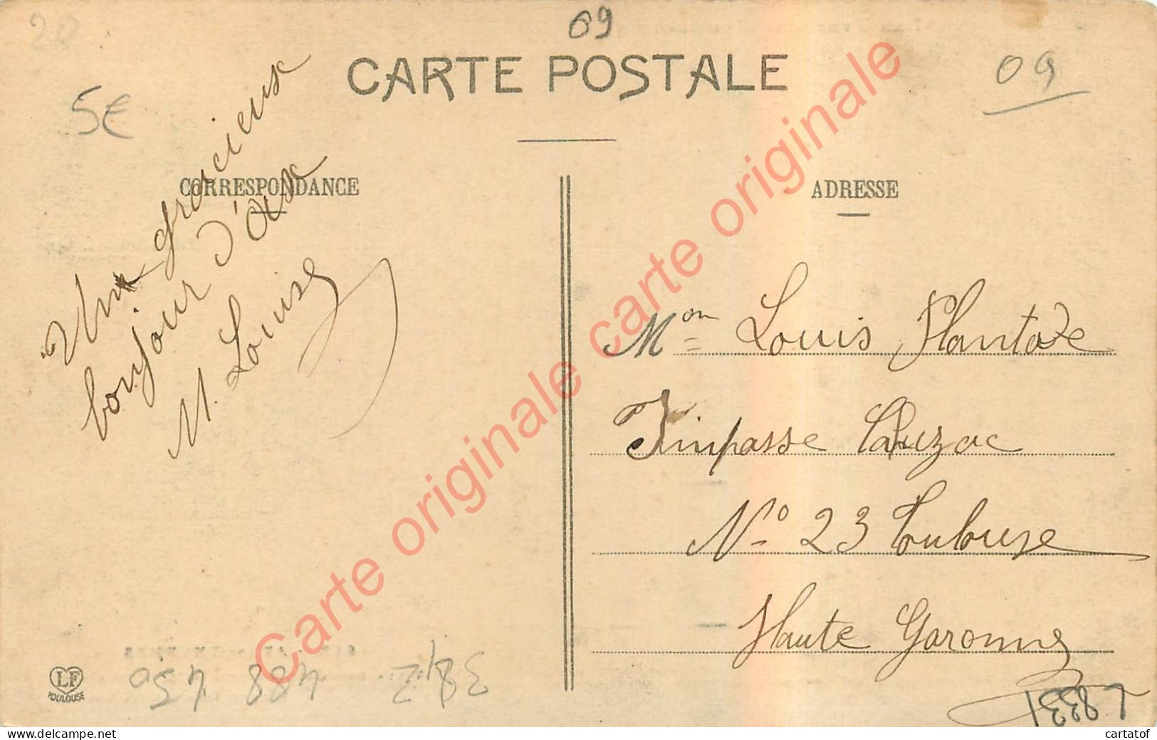 09.  AX LES THERMES .  Villa Des Castelles .  CPA LABOUCHE FRERES TOULOUSE . - Ax Les Thermes