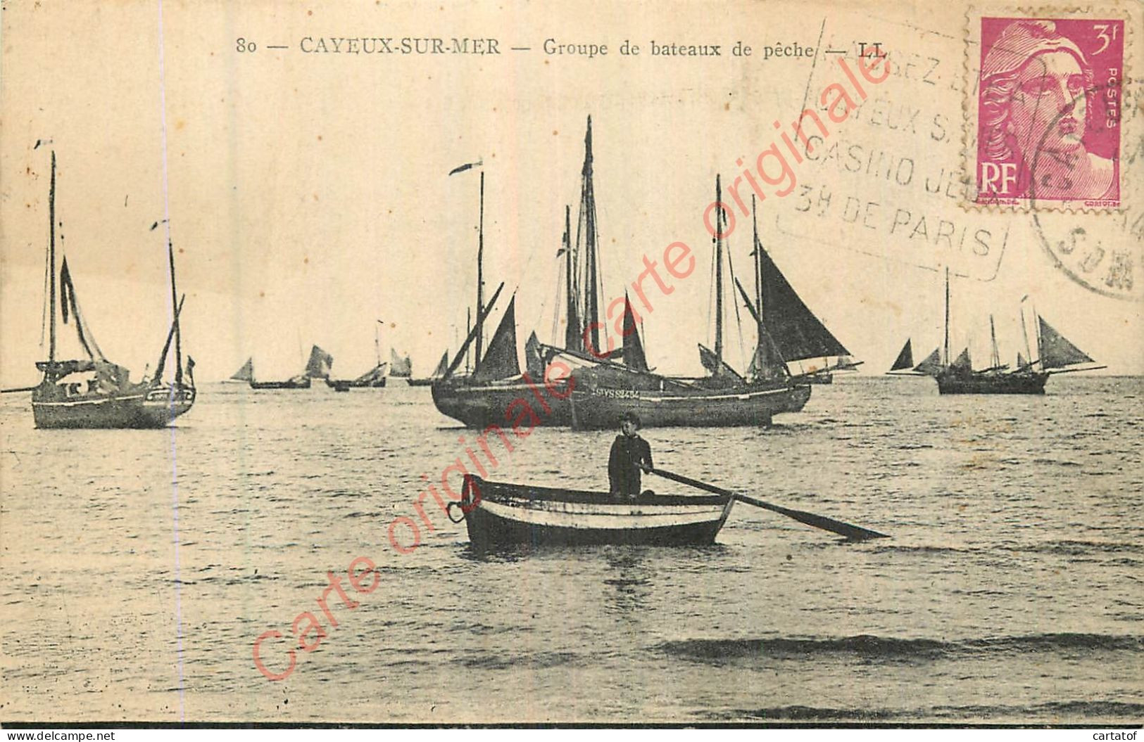 80.  CAYEUX SUR MER .  Groupe De Bateaux De Pêche . - Cayeux Sur Mer