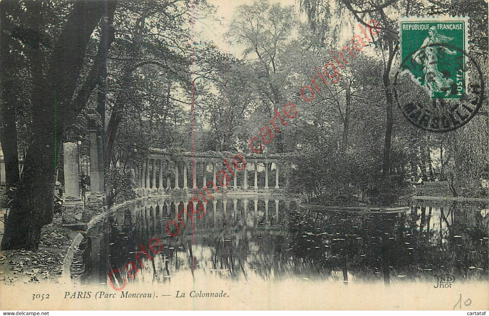 PARIS . Parc Monceau . La Colonnade . - Parken, Tuinen