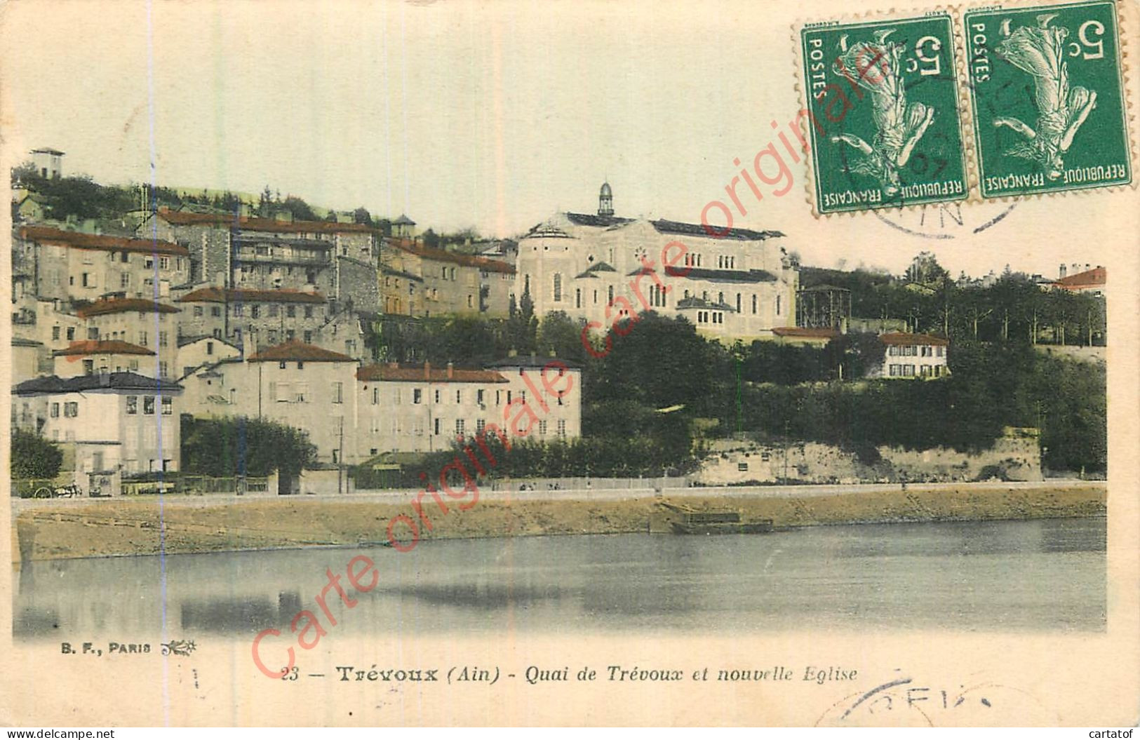 01.  TREVOUX .  Quai De Trévoux Et Nouvelle église . - Trévoux