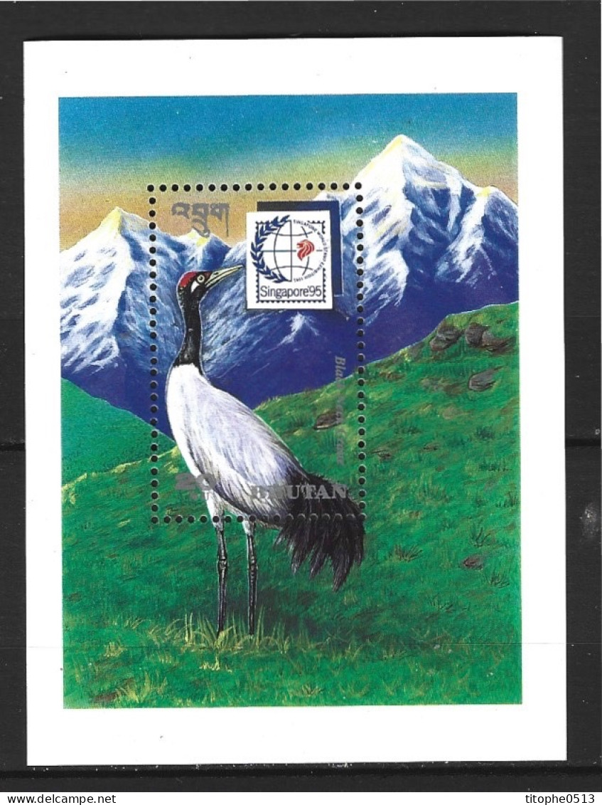 BHOUTAN. BF 339 De 1995. Grue. - Cranes And Other Gruiformes