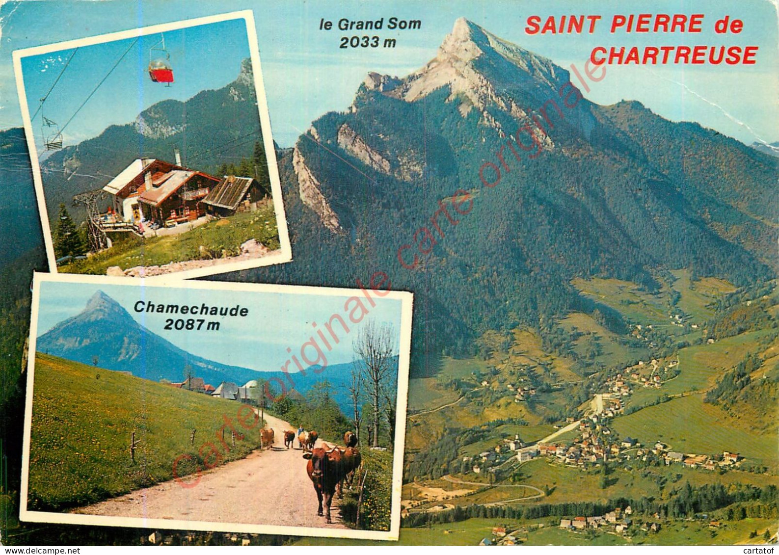 38.  SAINT PIERRE DE CHARTREUSE .  CP Multivues . - Ohne Zuordnung