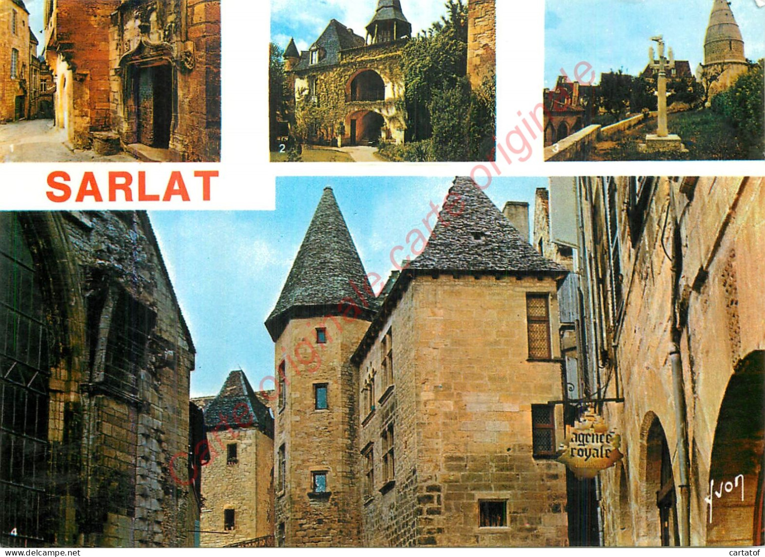 24.  SARLAT .  CP Multivues . - Sarlat La Caneda