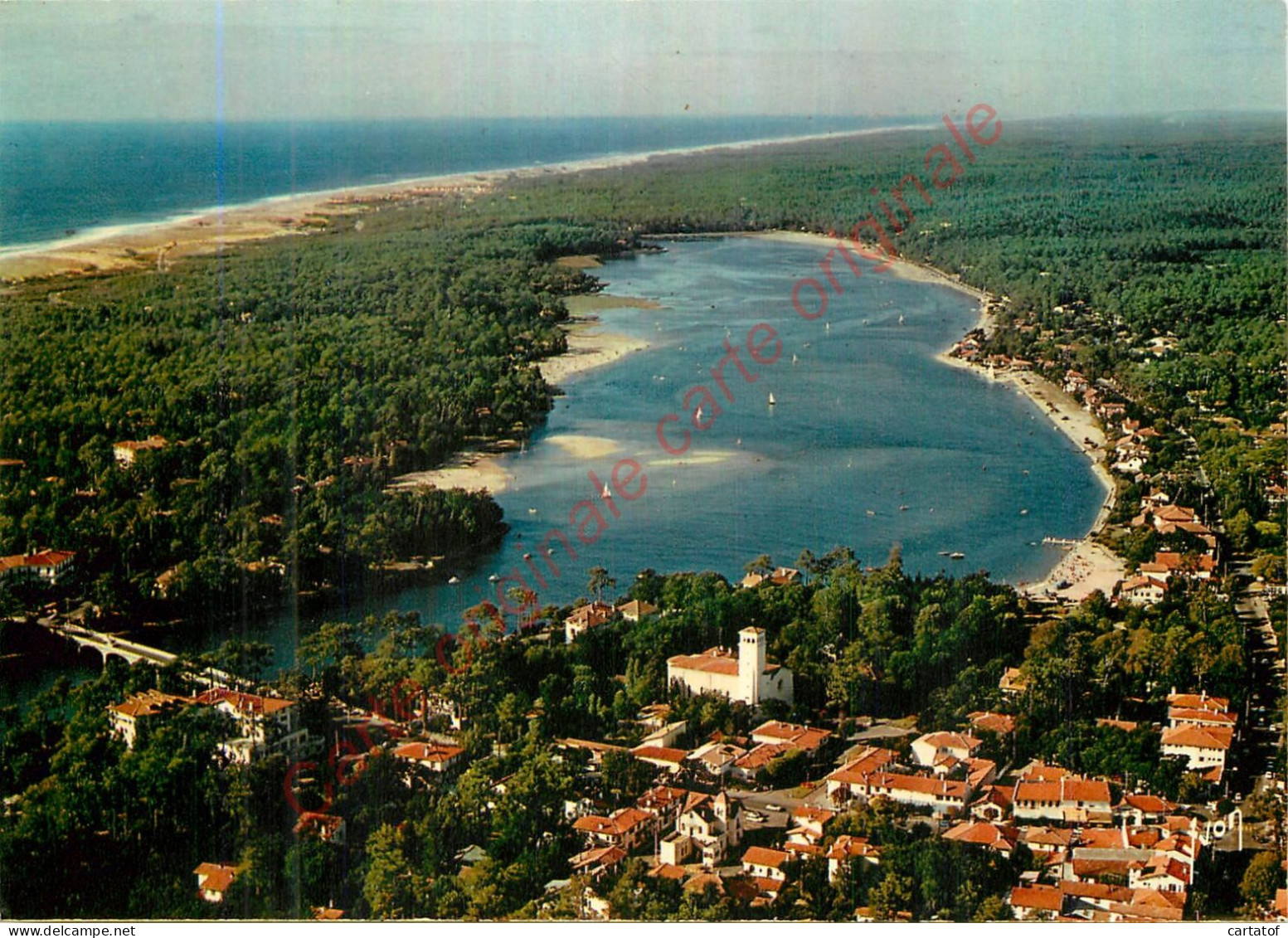 40.   HOSSEGOR . Le Lac Marin Et L'Océan . - Hossegor