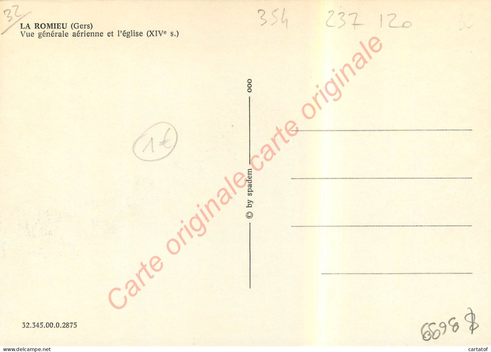 32.   LA ROMIEU .  Vue Générale Aérienne Et L'église . - Unclassified