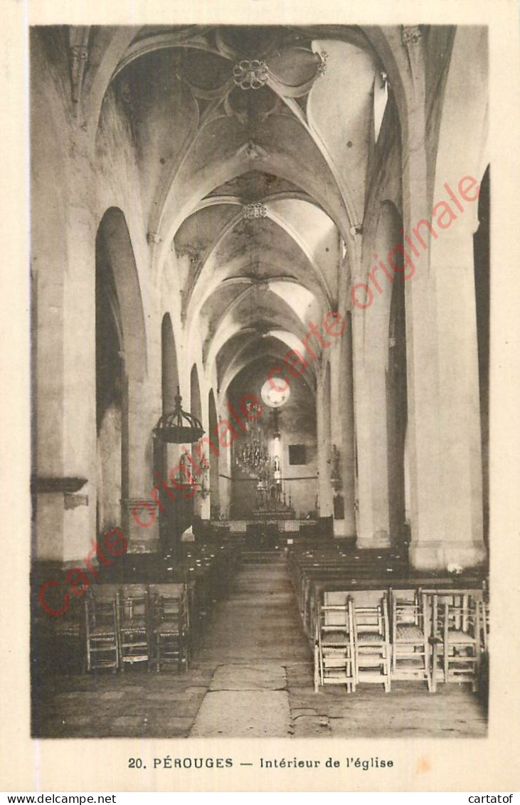 01.  PEROUGES .   Intérieur De L'église . - Pérouges