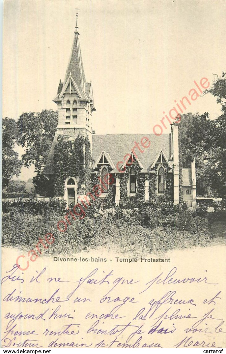 01.  DIVONNE LES BAINS .  Temple Protestant .  - Divonne Les Bains