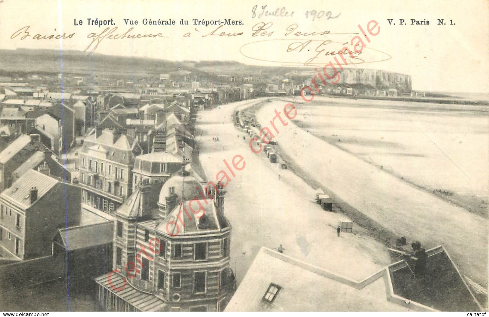 76.  LE TREPORT .  Vue Générale Du Tréport-Mers . - Le Treport