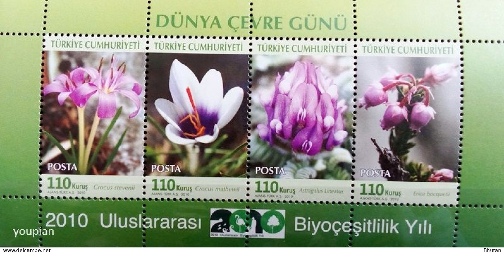 Türkiye 2010, International Year Of Biodiversity, MNH S/S - Unused Stamps