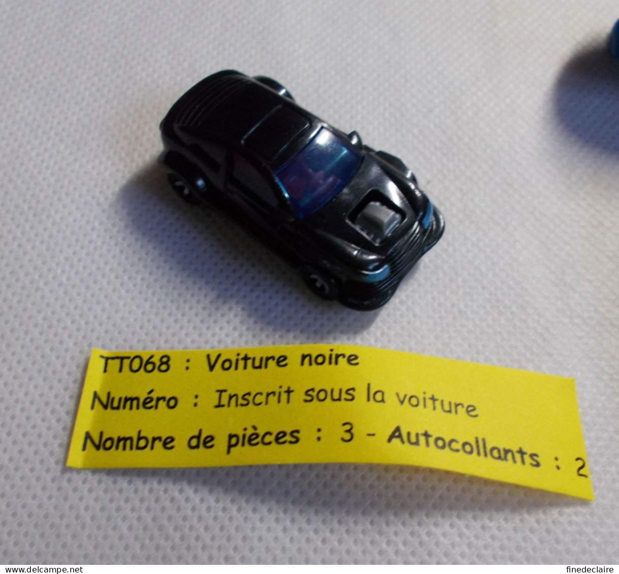 Kinder - Voiture Noire - TT068 - Sans BPZ - Montabili