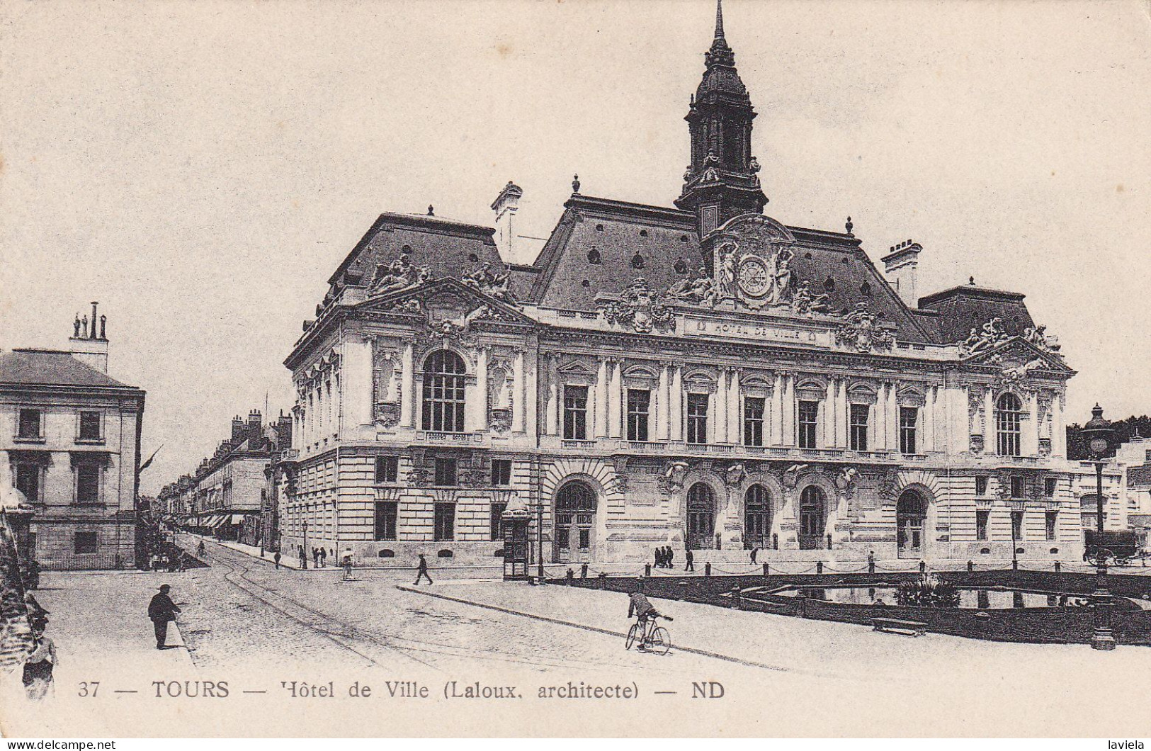 37 TOURS - Hôtel De Ville - Circulée 1930 - Tours