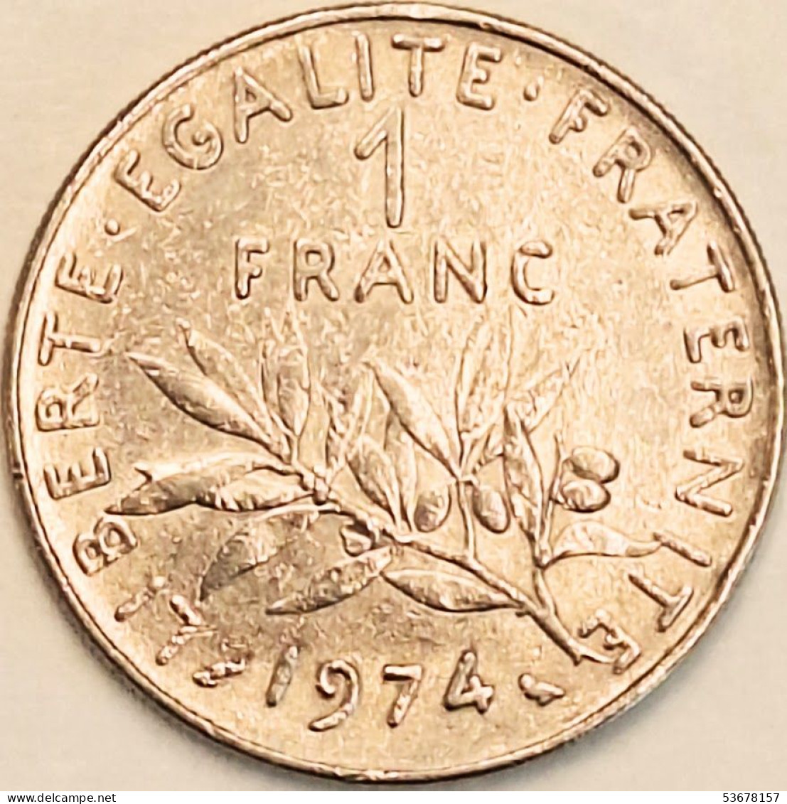 France - Franc 1974, KM# 925.1 (#4318) - 1 Franc