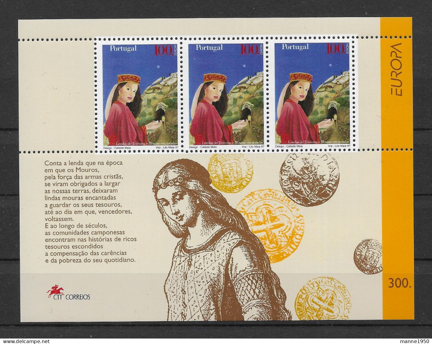 Portugal 1997 Europa/Cept Block 124 Postfrisch - Blocs-feuillets