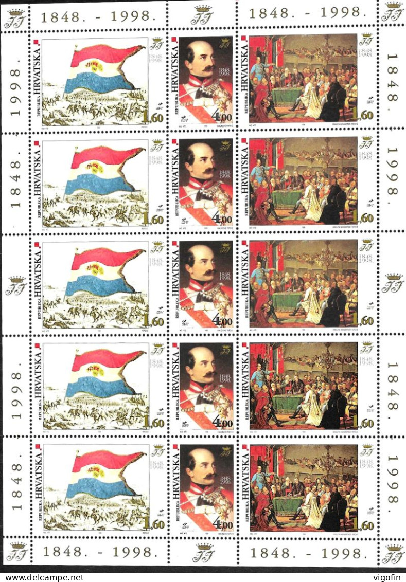 HR 1998-450-2 BAN JOSIP JELAI, CROATIA-HRVATSKA, MS, MNH - Croacia