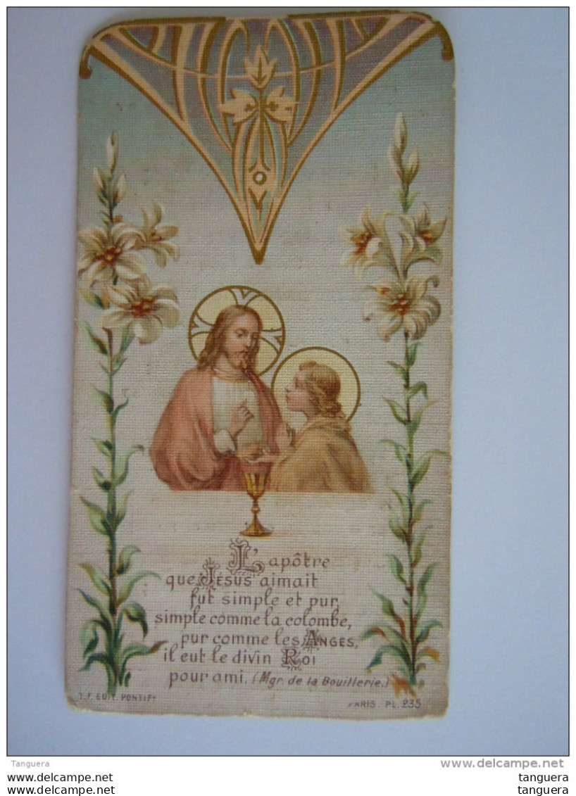 Image Pieuse Communion Holy Card Santini Communie 1915 Maria Keuninckx Kerk Sint-Jans Malines Mechelen Edit Pontif - Devotion Images