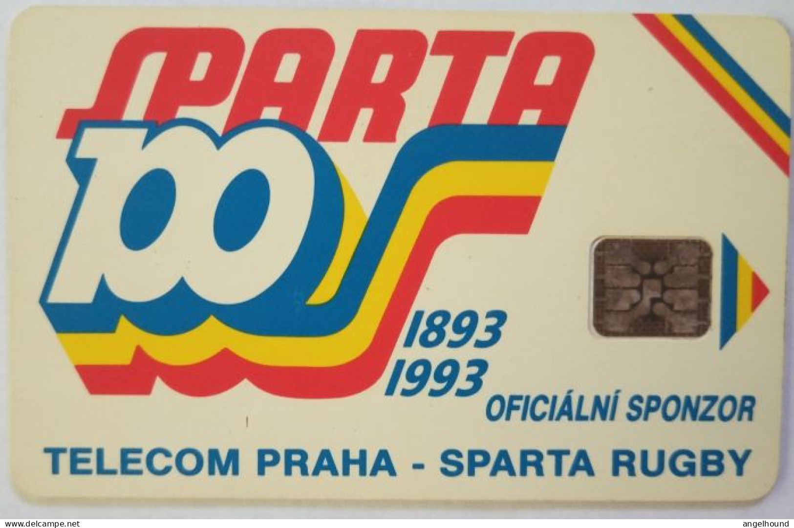 Czech Republic 100 Units Chip Card - Sparta 100 - Rugby - Tchéquie