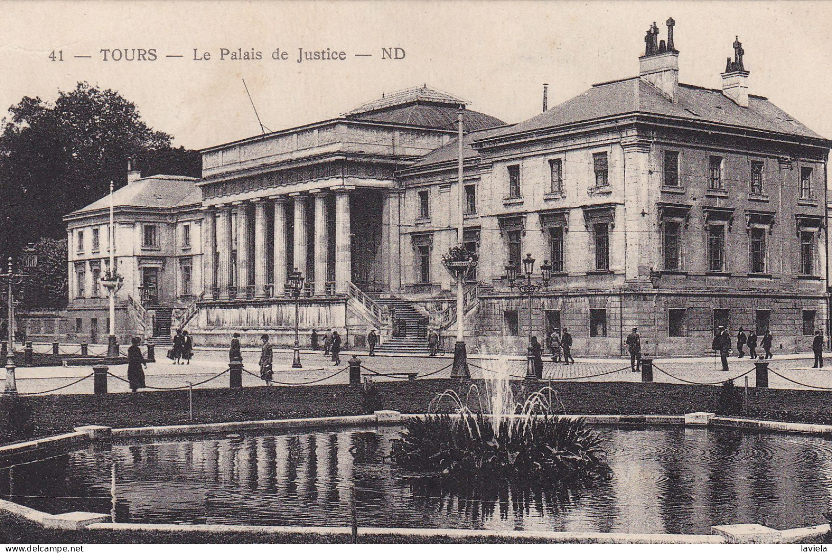 37 TOURS - Le Palais De Justice - Circulée 1930 - Tours