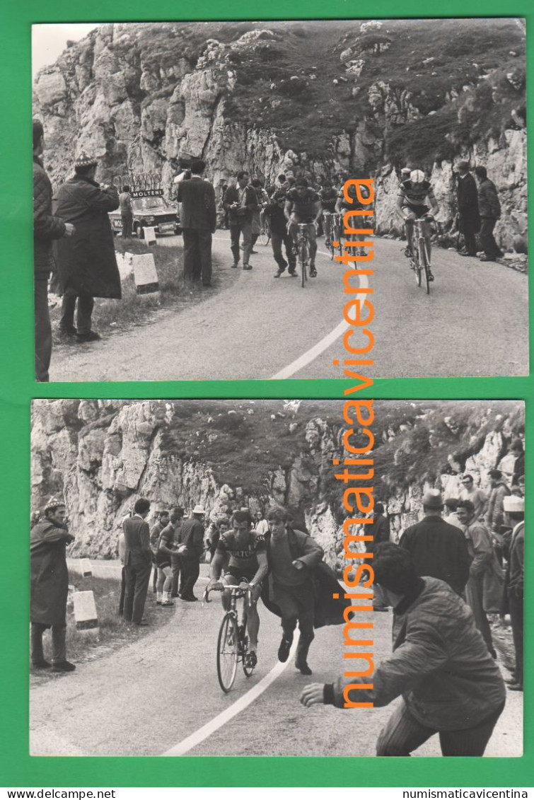 Giro D'Italia 1968 Ciclismo MARINO BASSO Ciclisti GBC Molteni Salvarani  Tappa Grappa Cyclisme 2 Foto - Ciclismo