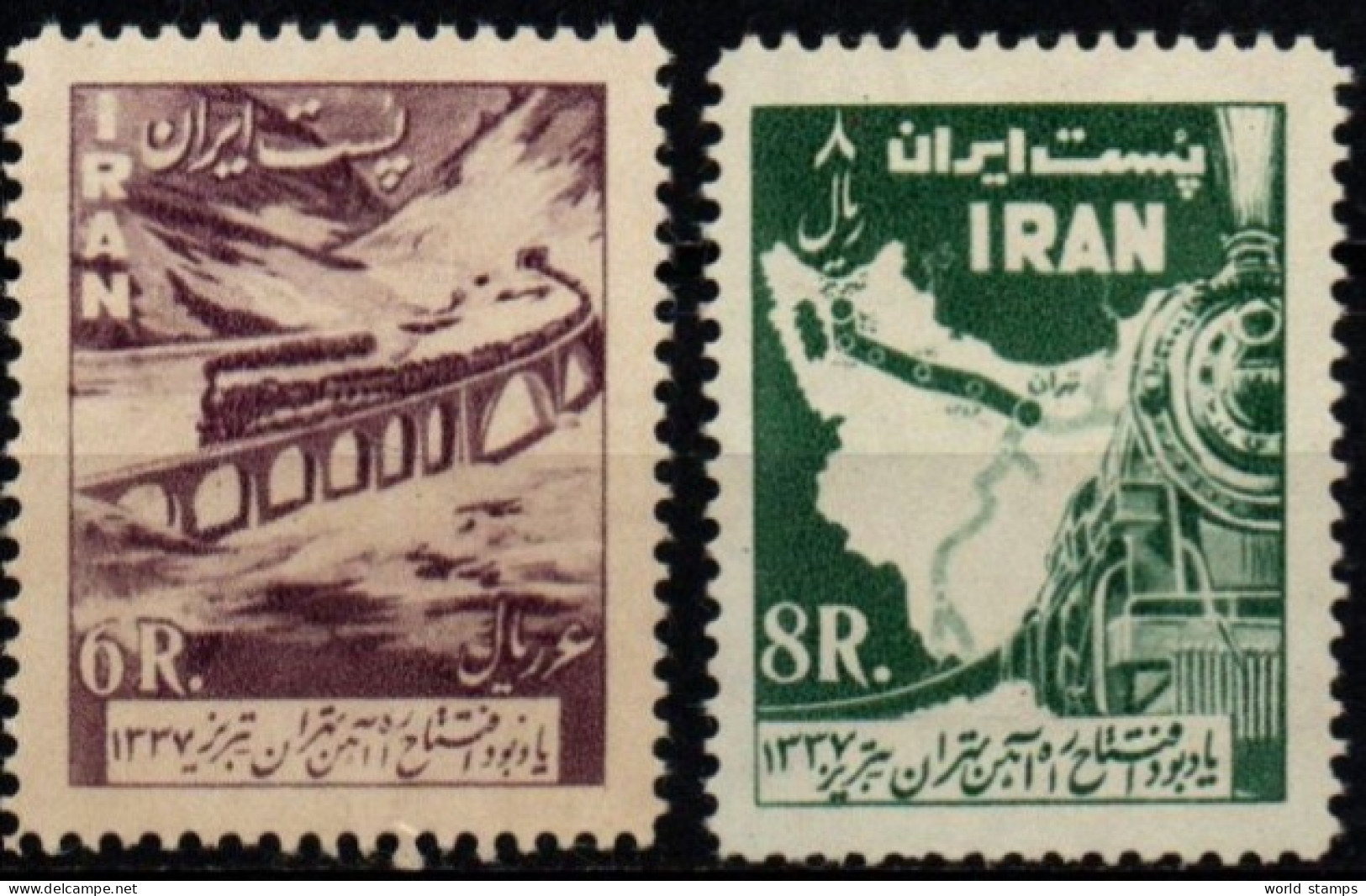 IRAN 1958 * 2 SCAN - Irán