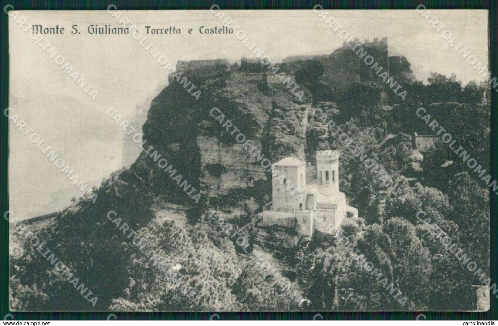 Trapani Monte San Giuliano SCOLLATA Cartolina KV3439 - Trapani