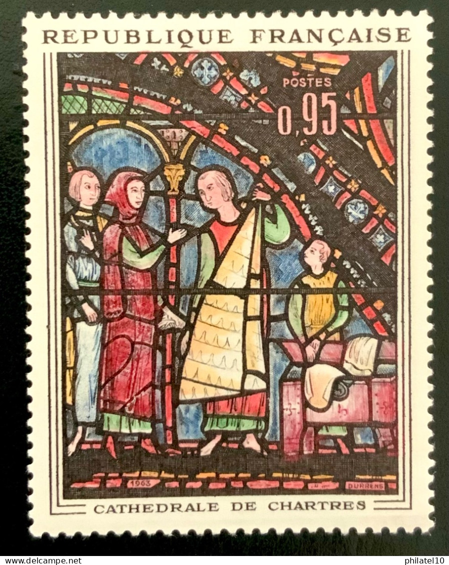 1963 FRANCE N 1399 CATHEDRALE DE CHARTRES - NEUF** - Unused Stamps