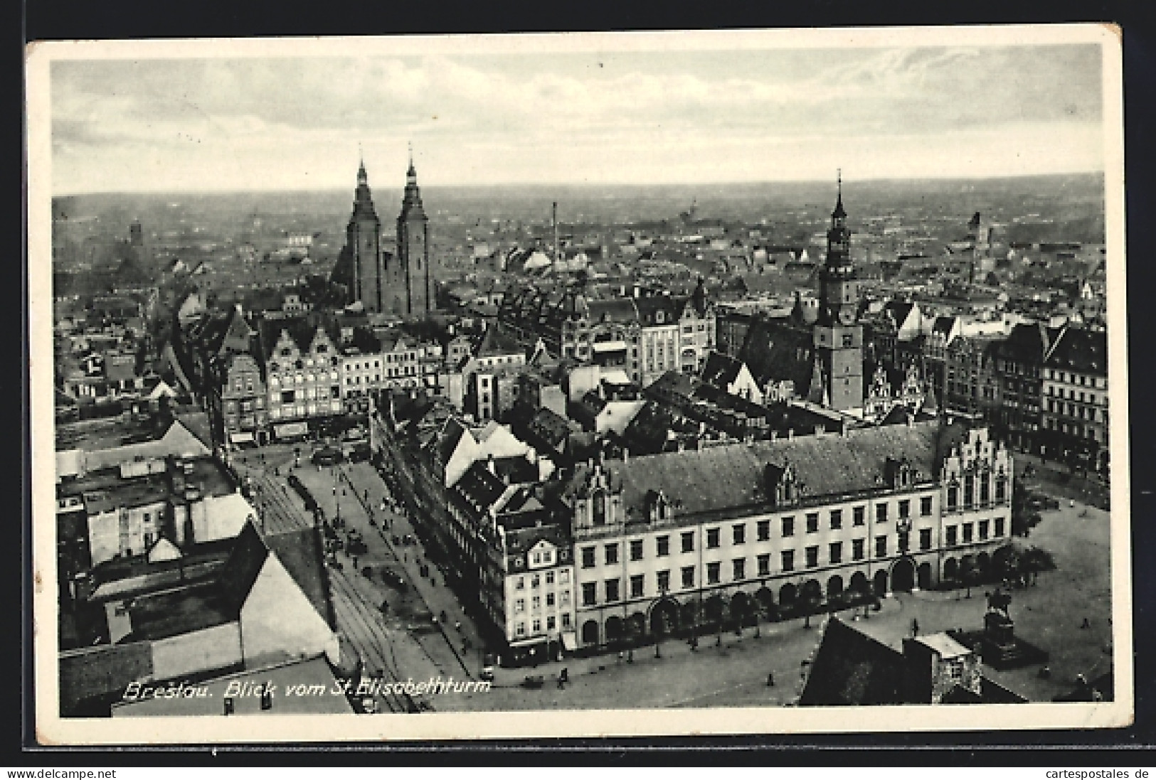 AK Breslau, Ortsansicht, Blick Vom St. Elisabethturm  - Schlesien