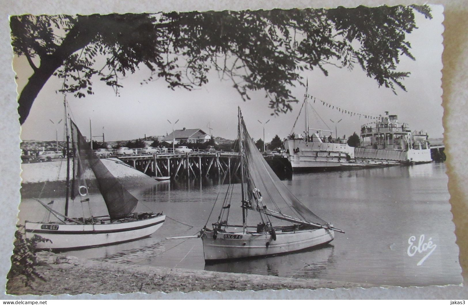 CPSM CARTE POSTALE  BAC DE ROYAN  " CORDOUAN"  AU VERDON ( GIRONDE) - Transbordadores