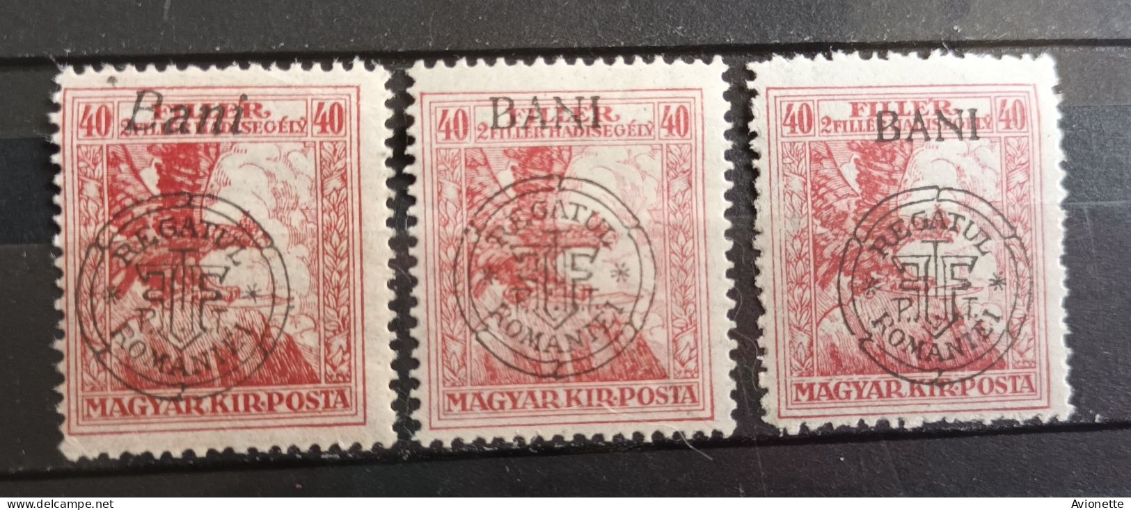 Magyar Kir Posta / Surcharge Regatul Romaniei (3 Timbres Neufs) - Unused Stamps