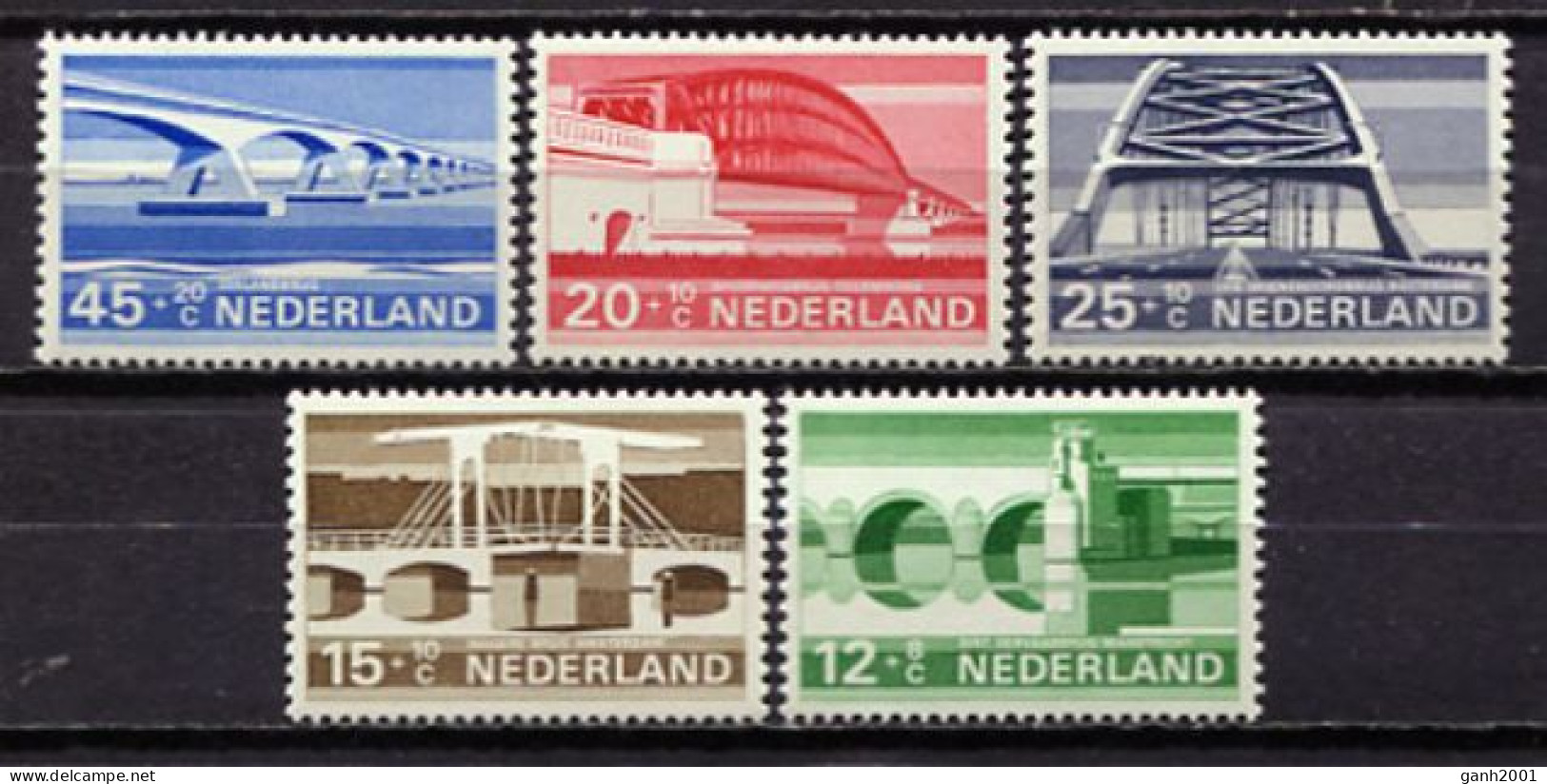 The Netherlands 1968 Países Bajos / Bridges MNH Puentes Brücken / Hk20  1-48 - Ponti