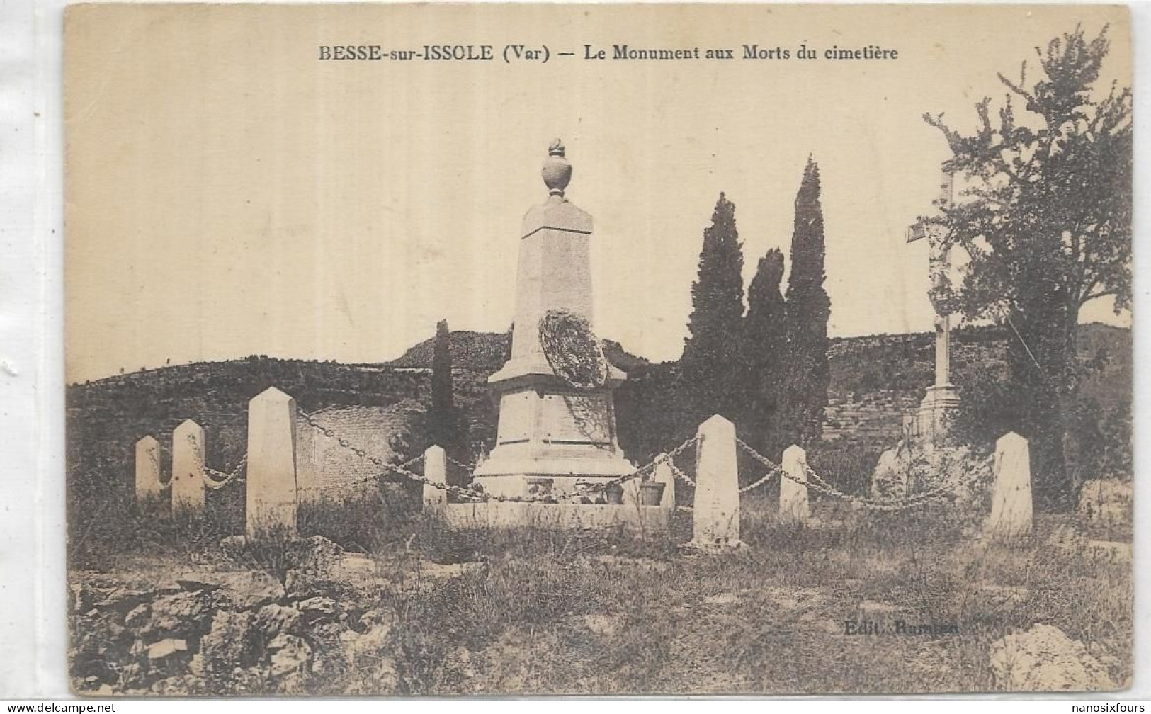 D 83 BESSE SUR ISSOLE. LE MONUMENT AUX MORTS DU CIMETIERE - Besse-sur-Issole