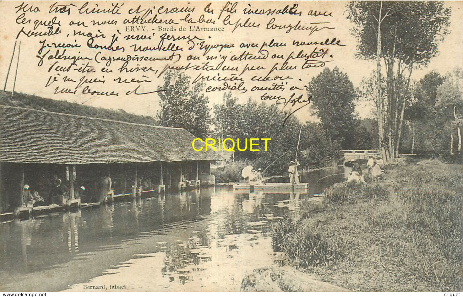 10 Ervy, Bords De L'Armance, Lavoir Avec Lavandières, Pêcheurs ... - Ervy-le-Chatel